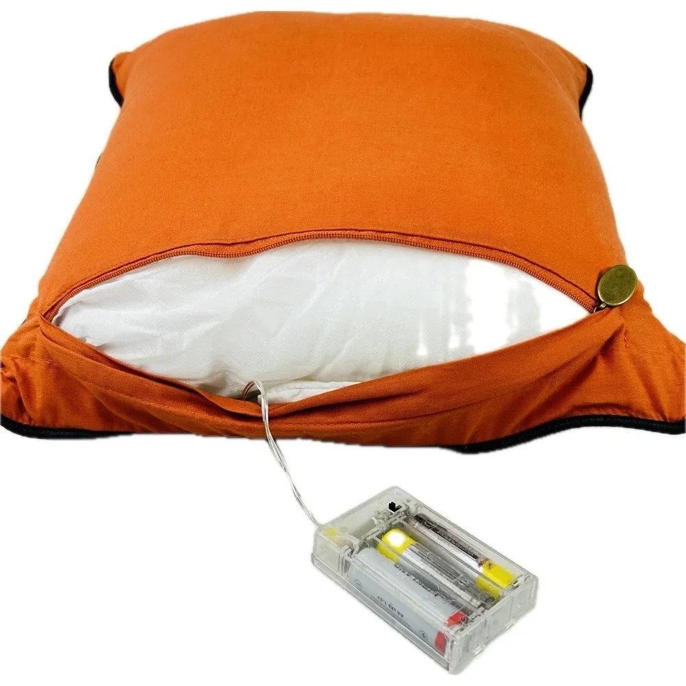 Pier 1 Imports Halloween LED Light-Up BATS‎ Pillow 14